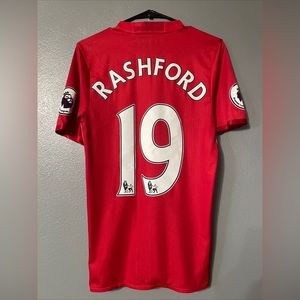 Authentic Adidas Manchester United Mens Small Soccer Jersey 2016/17-Rashford #19